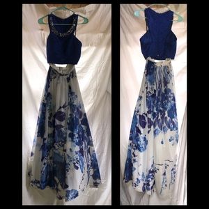 Masquerade 2 piece prom dress